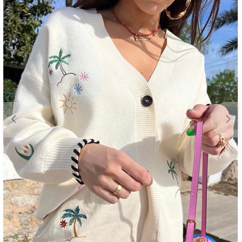 Never Fully Dressed Cream Western Cardigan